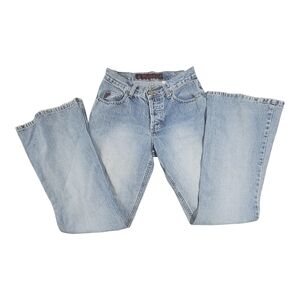 Mudd Yo! Juniors Sz 7 Button Fly Flare Leg Y2K.